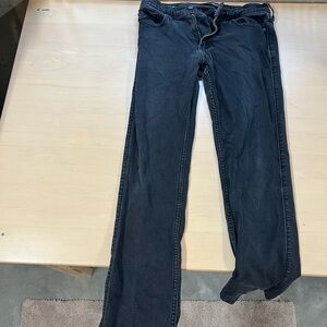 Hollister Men's Dark Gray Straight Jeans